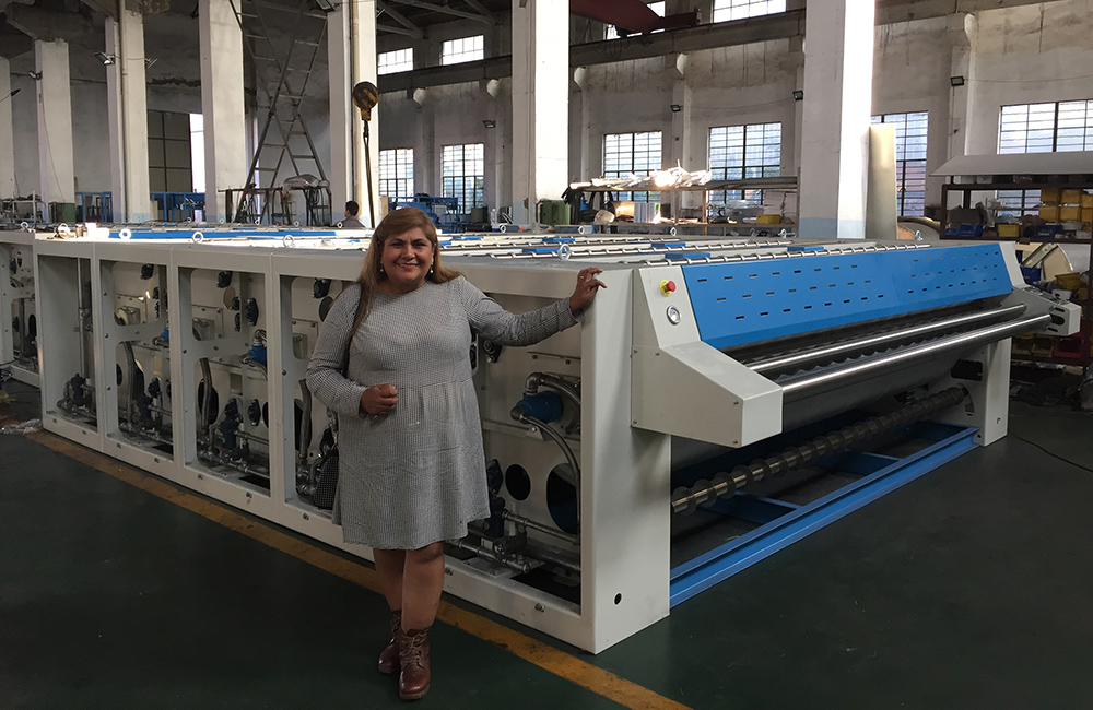 Peru Customer Visit Our Factory To Buy Laundry Shop Equipment